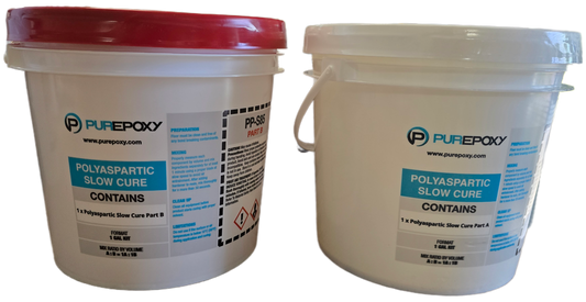 PurePoxy Polyaspartic Hybrid 85% Top Coat Slow Cure 2 gal Kit
