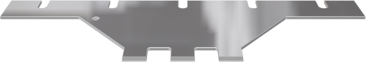 Wolff Parquet knife 4"x5"x3mm toothed