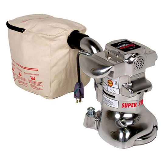S-7R Edger Repair Package with a silver-colored edger machine and a beige carrying case.