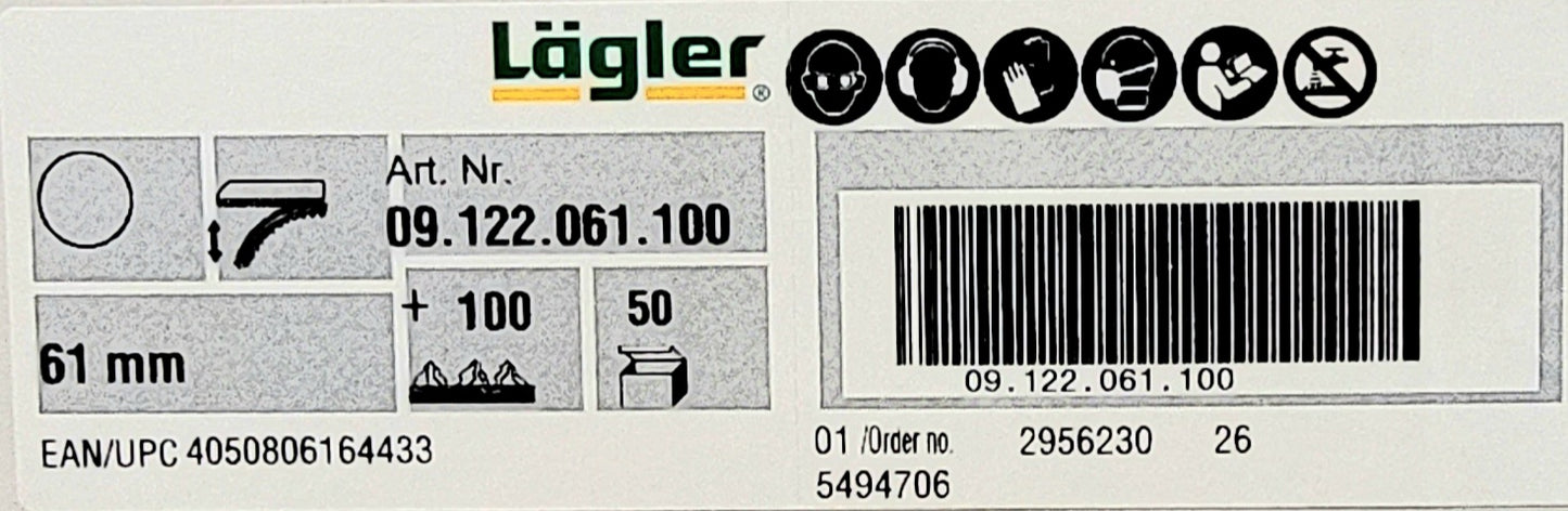 Lagler Flip Edger 2 1/4" - Corner Discs (50 Pack)