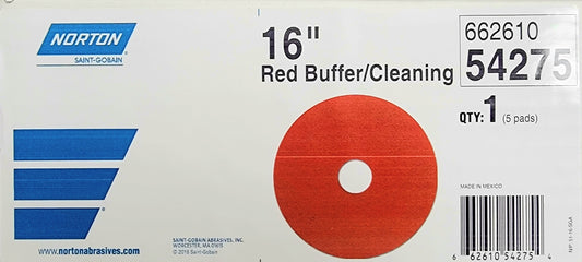 Norton 16" Red Thick Pads (5 Pack)