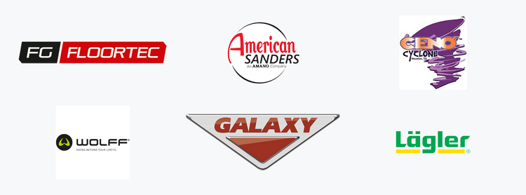 American Sanders, Wolff, Lägler, Galaxy, Ceno, FG Floortec — professional flooring tool brands carried by PDI Tool Sales with nationwide shipping for rentals and purchases
